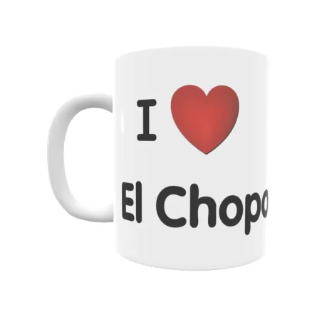 Taza - I ❤ El Chopo Regalo original y funcional. Taza personalizada de tu localidad.