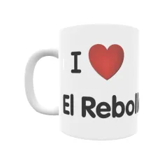 Taza - I ❤ El Rebollar Regalo original y funcional. Taza personalizada de tu localidad.