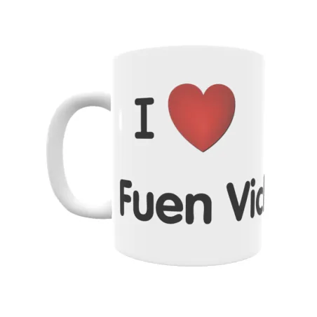 Taza - I ❤ Fuen Vich Regalo original y funcional. Taza personalizada de tu localidad.