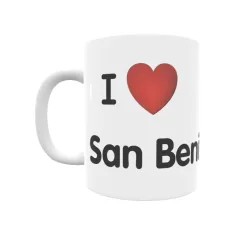 Taza - I ❤ San Benito Regalo original y funcional. Taza personalizada de tu localidad.