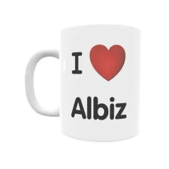 Taza - I ❤ Albiz Regalo original y funcional. Taza personalizada de tu localidad.