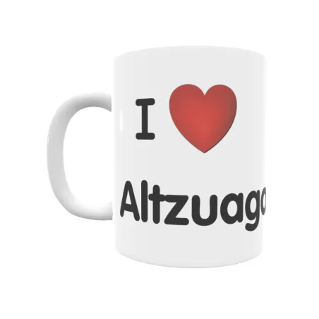 Taza - I ❤ Altzuaga Regalo original y funcional. Taza personalizada de tu localidad.