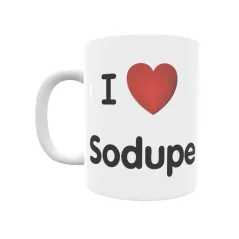 Taza - I ❤ Sodupe Regalo original y funcional. Taza personalizada de tu localidad.