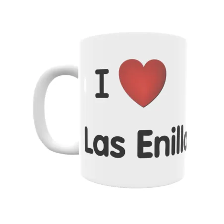 Taza - I ❤ Las Enillas Regalo original y funcional. Taza personalizada de tu localidad.