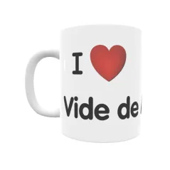 Taza - I ❤ Vide de Alba Regalo original y funcional. Taza personalizada de tu localidad.