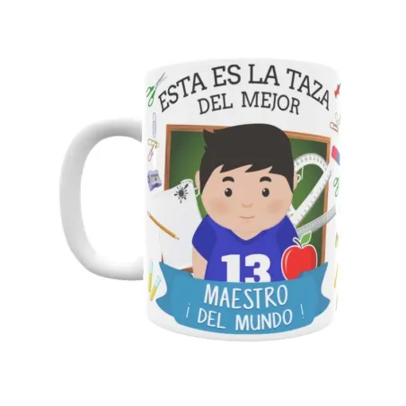 Taza personalizada con tu dedicatoria para EL mejor MAESTRO