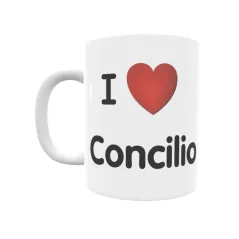 Taza - I ❤ Concilio Regalo original y funcional. Taza personalizada de tu localidad.