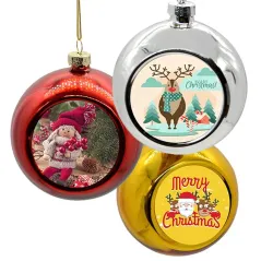 Colgante adorno navidad personalizada. Perfectos para personalizar con fotos, diseños o frases. Descuentos automáticos.