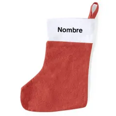 Calcetín para colgar navidad regalos personalizado con nombre