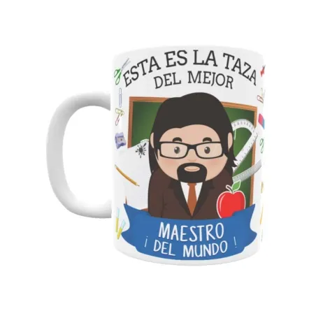 Taza personalizada con tu dedicatoria para EL mejor MAESTRO