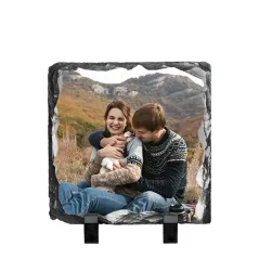 Piedra / pizarra personalizada. Perfecta para personalizar con fotos en HD, diseños o frases. Descuentos automáticos.