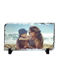 Piedra / pizarra personalizada. Perfecta para personalizar con fotos en HD, diseños o frases. Descuentos automáticos.