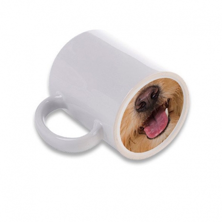 Taza personalizada con foto, base perro