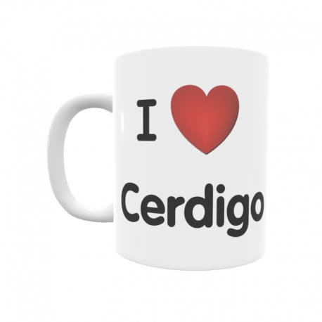 Taza - I ❤ Cerdigo