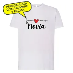 Camiseta despedida de soltera 💃 personalizada con nombre y fecha. El equipo de la novia.