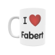 Taza - I ❤ Fabert