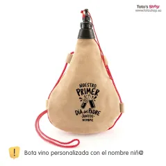 ✅ Bota vino 1 L. personalizado día del padre ➠ ❤ Toto´s Shop ®