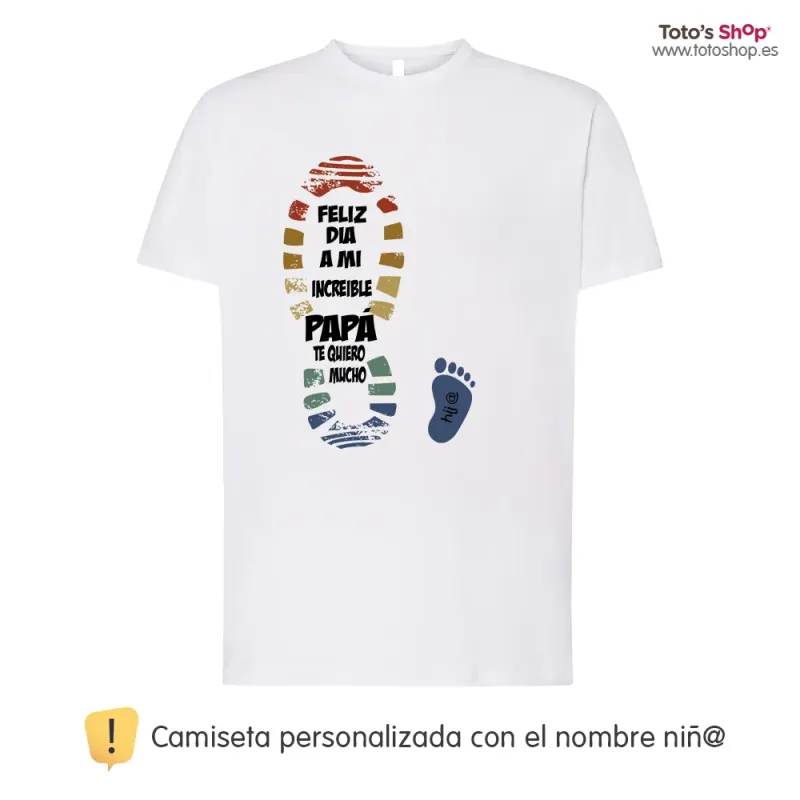 Camiseta - Huella Papá - 1 Hij@