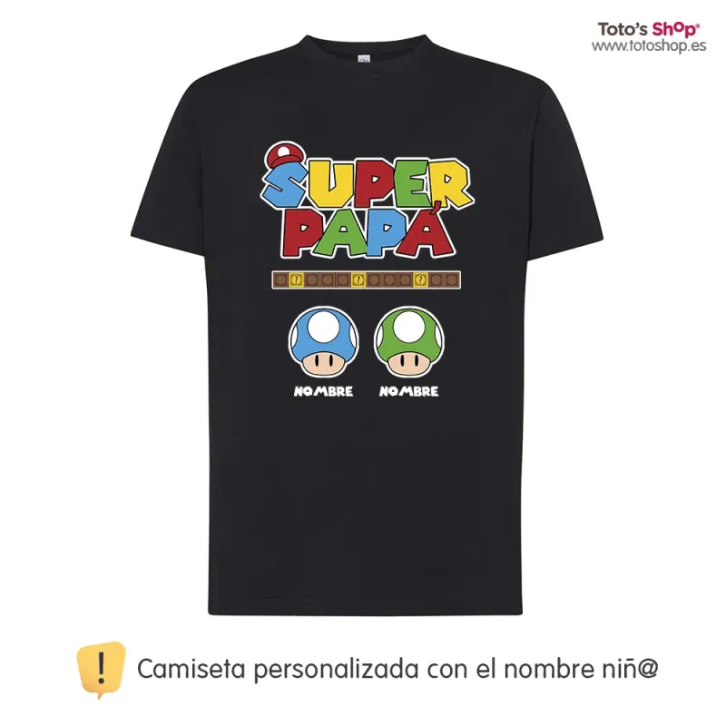 Camiseta - Super Papá - 2 Hij@