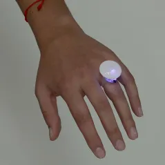 Anillo Luminoso LED con Modo Fijo y Parpadeo, fiestas, cumpleaños, despedida de soltera