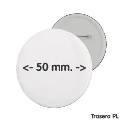 Chapas personalizadas de 50 mm. Fotos y diseño a todo color en HD. Perfectas para eventos, equipos y asociaciones.