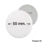 Chapas personalizadas de 50 mm. Fotos y diseño a todo color en HD. Perfectas para eventos, equipos y asociaciones.