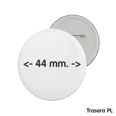 Chapas personalizadas de 44 mm. Fotos y diseño a todo color en HD. Perfectas para eventos, equipos y asociaciones.