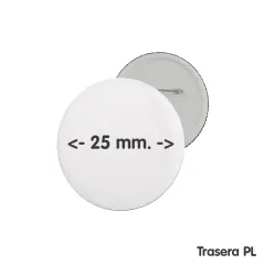 Chapas personalizadas de 44 mm. Fotos y diseño a todo color en HD. Perfectas para eventos, equipos y asociaciones.