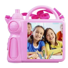 Fiambrera con botella - Rosa - Infantil