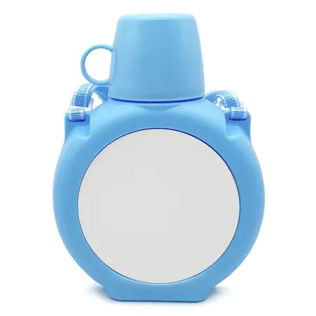 Cantimplora infantil personalizada con foto o diseños, plástico libre de BPA y apto para uso alimentario.