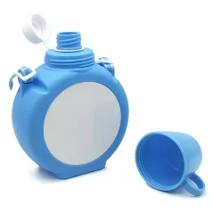 Cantimplora infantil personalizada con foto o diseños, plástico libre de BPA y apto para uso alimentario.