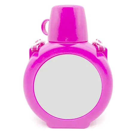 Cantimplora infantil personalizada con foto o diseños, plástico libre de BPA y apto para uso alimentario.