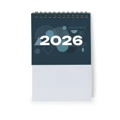 Calendario 2026 de sobremesa personalizado con anillas - Merchanising