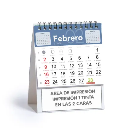 Calendario 2026 - Sobremesa - 11 x 13.8 cm