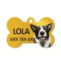 Chapa / Placa perro - 1 Cara - Hueso