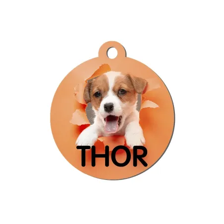 Chapa / Placa perro - 1 Cara - Redonda