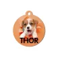 Chapa / Placa perro - 1 Cara - Redonda