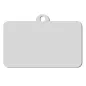 Chapa / Placa perro - 2 Caras - Rectangular
