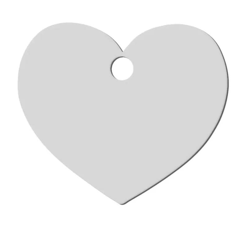 Chapa / Placa perro - 2 Caras - Corazón Chapa / Placa perro - 2 Caras - Corazón