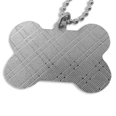 Chapas personalizadas para mascotas con cadena| Con nombre, teléfono y foto