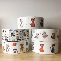 Comedero de cerámica blanca personalizado para mascotas con impresión a todo color. añade nombre, foto, dibujo o logotipo