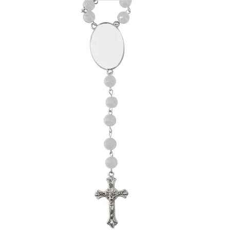 Rosarios de cuentas personalizado con tu foto, texto o diseño. Recuerdo de comunión, bautizo, Semana Santa, cofradías.