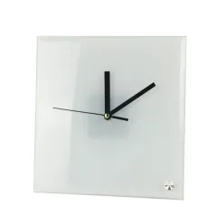 Portafotos de vidrio personalizado con reloj. Perfectos para personalizar con fotos, diseños o frases.