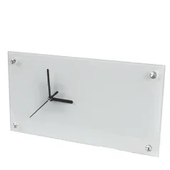 Portafotos de vidrio personalizado con reloj. Perfectos para personalizar con fotos, diseños o frases.