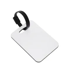 Etiqueta de equipaje en madera personalizable con fotos, diseños, logotipos o textos a todo color.