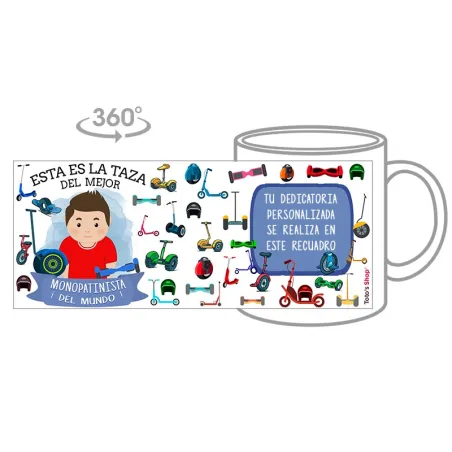 Taza Monopatinista (Él)