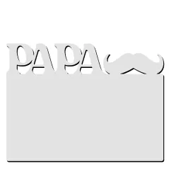 Portafotos en madera especial papá personalizable con fotos, diseños, logotipos o textos a todo color.