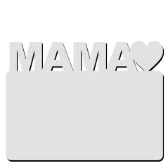 Portafotos en madera especial mamá personalizable con fotos, diseños, logotipos o textos a todo color.