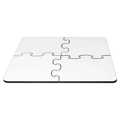 Puzzle portafotos en madera personalizable con fotos, diseños, logotipos o textos a todo color. 4 piezas