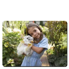 Puzzle portafotos en madera personalizable con fotos, diseños, logotipos o textos a todo color. 6 piezas